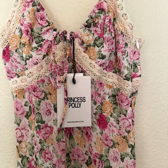 NWT Princess Polly Emily Maxi Dress Pink Floral - Picture 15 of 15